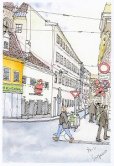 画像1: 絵葉書『ウィーンの街角　サンタの飾り』 (1)