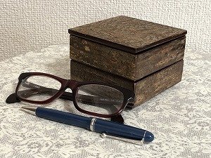 画像6: 『二段小物入れ　霜降皮』