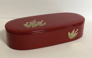 画像1: 『スリム型漆塗り弁当箱　すずらん』