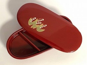 画像2: 『スリム型漆塗り弁当箱　すずらん』