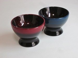 画像4: 佐藤昭司漆器店『ぼかし塗り盃』靑