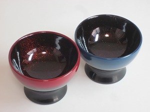 画像5: 佐藤昭司漆器店『ぼかし塗り盃』靑