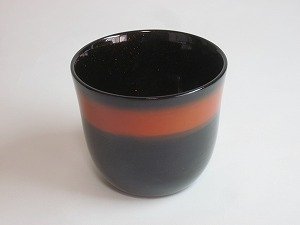 画像1: 佐藤昭司漆器店『ぼかし塗り酒器』オレンジ
