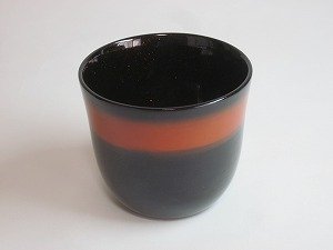 画像1: 佐藤昭司漆器店『ぼかし塗り酒器』オレンジ