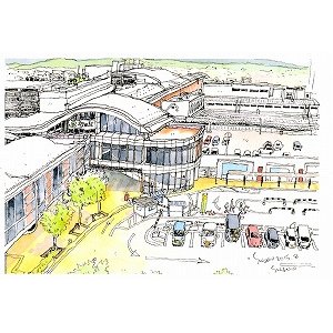 画像1: 絵葉書『秋田の景色　JR秋田駅』 (1)