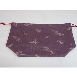 画像3: 紫和柄弁当袋　大 (3)