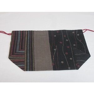 画像5: 黒和柄弁当袋　大 (5)