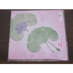 画像3: 秋田蕗ずり　ケース入りハンカチ　ピンク (3)