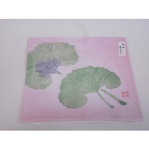 画像2: 秋田蕗ずり　ケース入りハンカチ　ピンク (2)