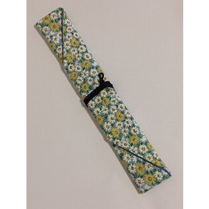 画像1: 箸袋　デイジー柄（内布青） (1)