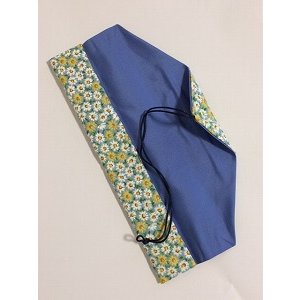画像2: 箸袋　デイジー柄（内布青） (2)