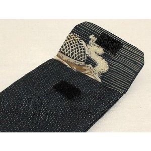 画像2: 眼鏡入れ　黒模様 (2)