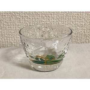 画像2: 『ぐい呑みグラス』金地に緑と白のまる (2)