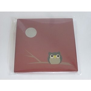 画像5: 『コースター』ふくろう・オレンジ (5)