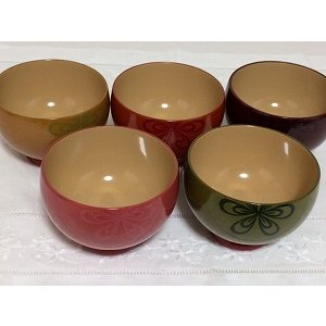 画像3: 『多用椀』　フラワー・溜色 (3)