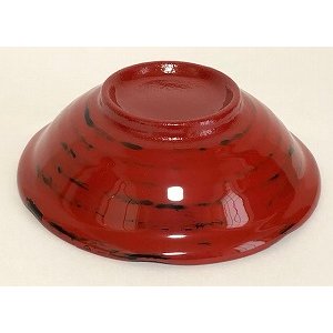画像3: 陶器皿　赤×青い模様 (3)