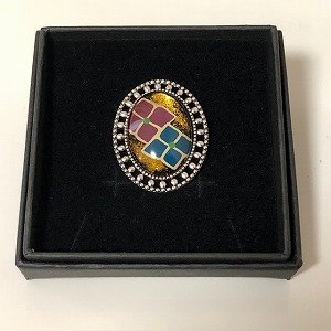 画像1: 漆ブローチ『紫陽花』 (1)