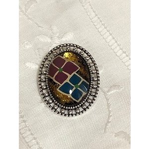 画像2: 漆ブローチ『紫陽花』 (2)