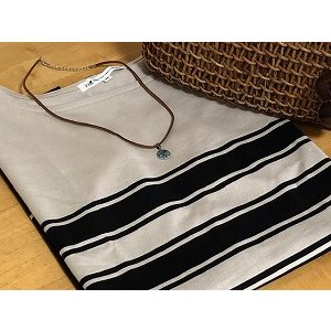 画像2: 漆ネックレス『雲竜・青』 (2)