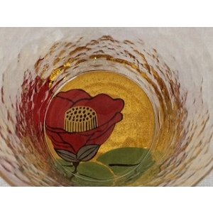 画像1: 『蒔絵グラス』椿 (1)