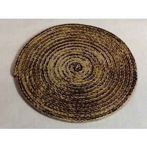 画像1: 『紐乾漆コースター　ベージュ』 (1)