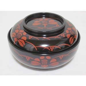 画像1: 『川連漆器　煮物椀』黒 (1)