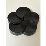 画像: 拭き漆仕上げ箸置き梅一片　深緑　５個セット